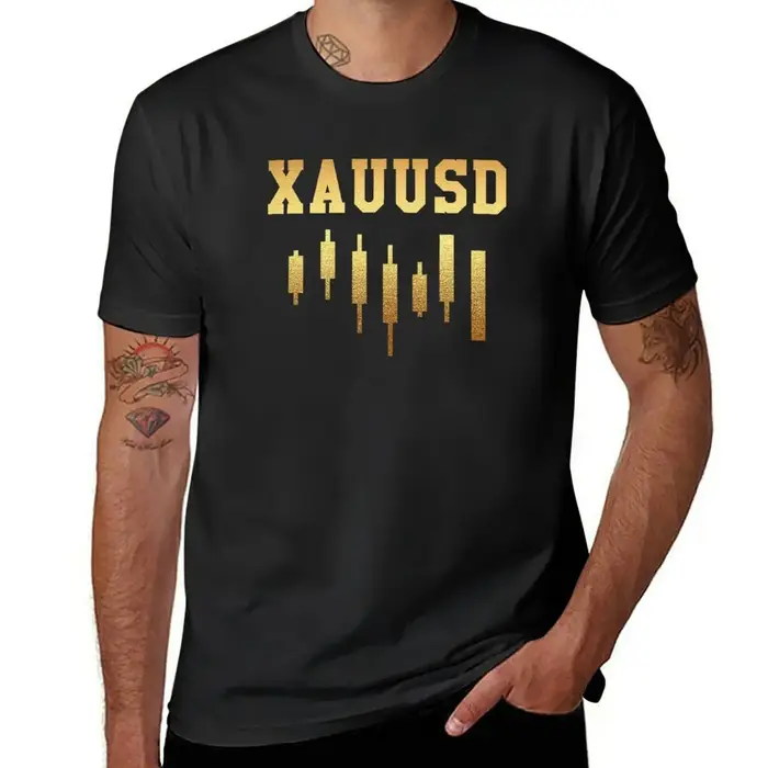 Nouvelle Collection 2026 : T-shirt Homme XAUUSD Trading Boursier Or Forex – Vêtements Graphiques Har