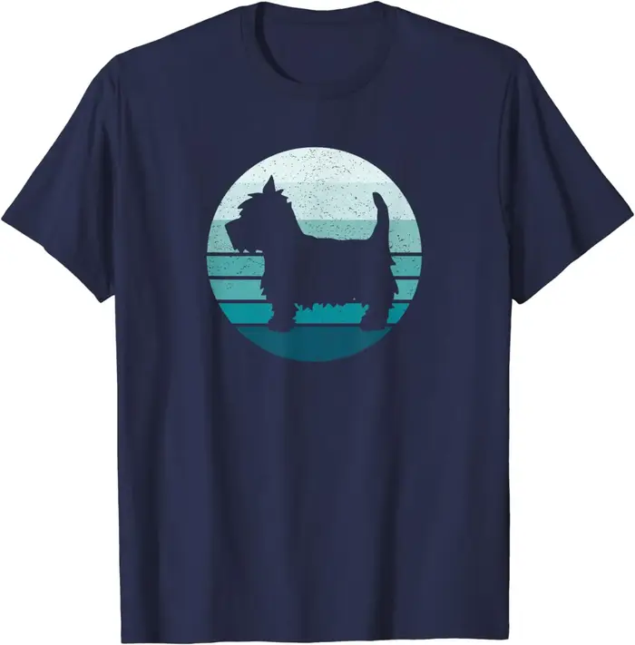 T-shirt vintage West Highland Terrier, chien Westie