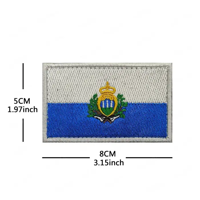Drapeaux européens drapeau National brodé Patch Appliques tactiques brassard décoration Badges pour 