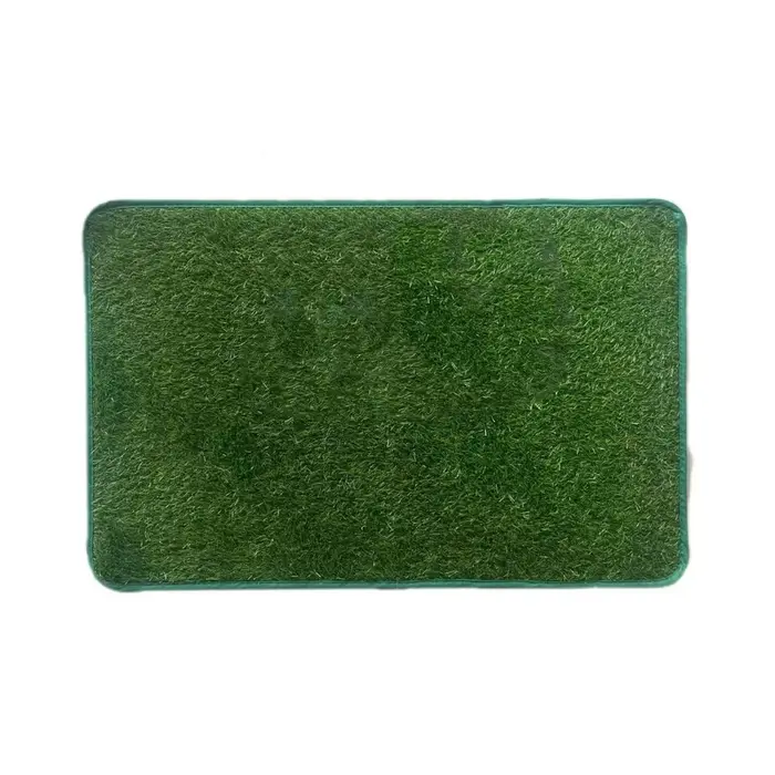 Tapis d'herbe artificielle respirant pour chien, confortable, lavable, pelouse simulée, coussinets p