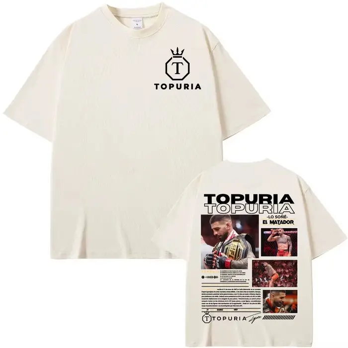 T-shirts graphiques Ilia Topuria Lo Sone El Matador pour femmes et hommes, t-shirt vintage à manches