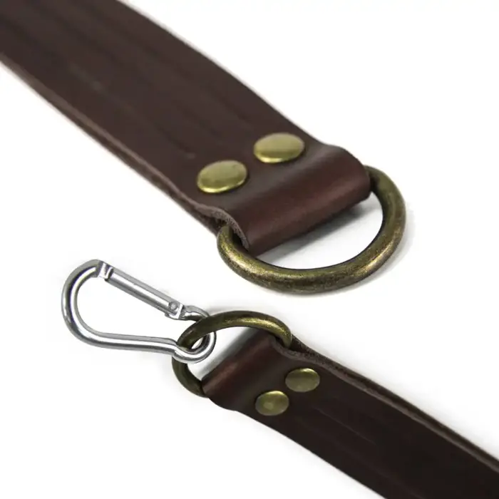 Porte-leurres chasse 8 boucles cuir pour transport canards et oiseaux, équipement extérieur robuste