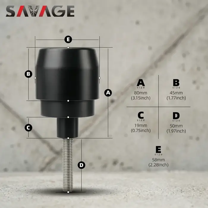 SAVAGE GLISSEURS DE CHÂSSIS ANTI-CHOC ROBUSTES POUR BMW S1000RR/M1000RR - ACCESSOIRES DE MOTO GARDE-CARÉNAGE ET GARDE-MOTEUR