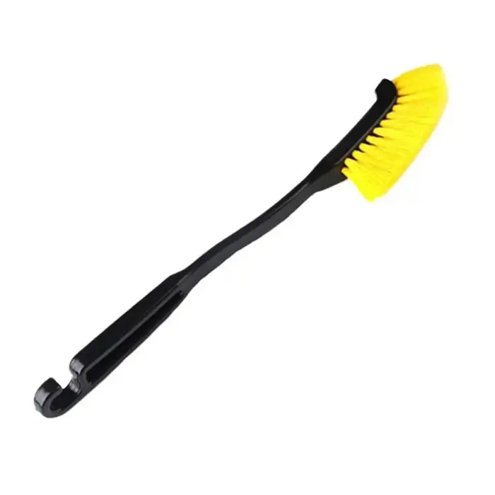 Brosse de jante de roue de voiture, tête incurvée, flexible, camion, moyeu, lavage, livres profonds,