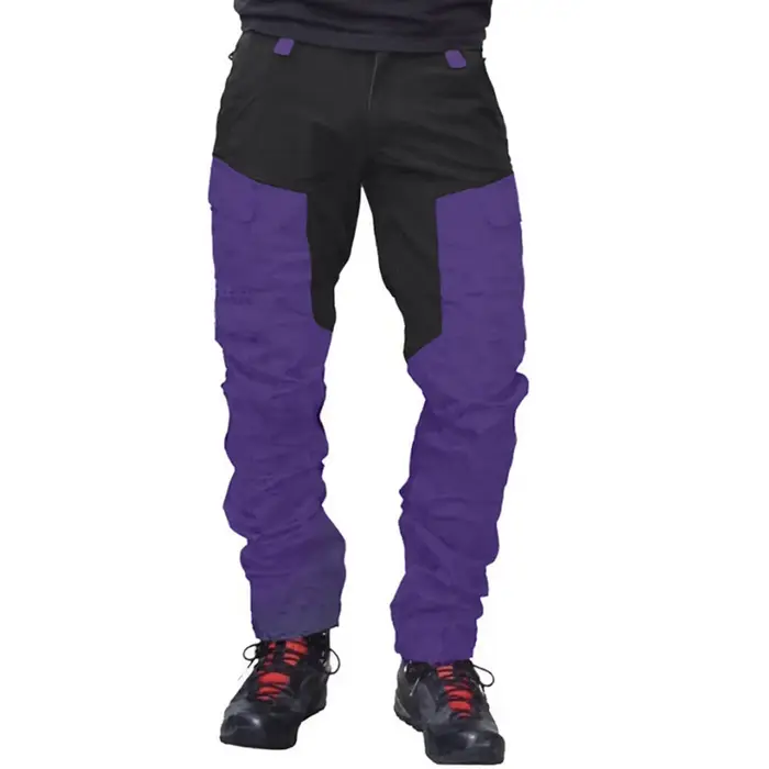 Pantalon cargo slim printemps homme - Pêche, camping, travail - Coupe ajustée multi-poches coloris patchwork