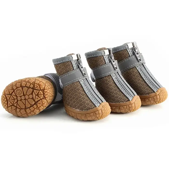Chaussures en maille pour chien, respirantes, légères, imperméables, réfléchissantes, résistantes à 