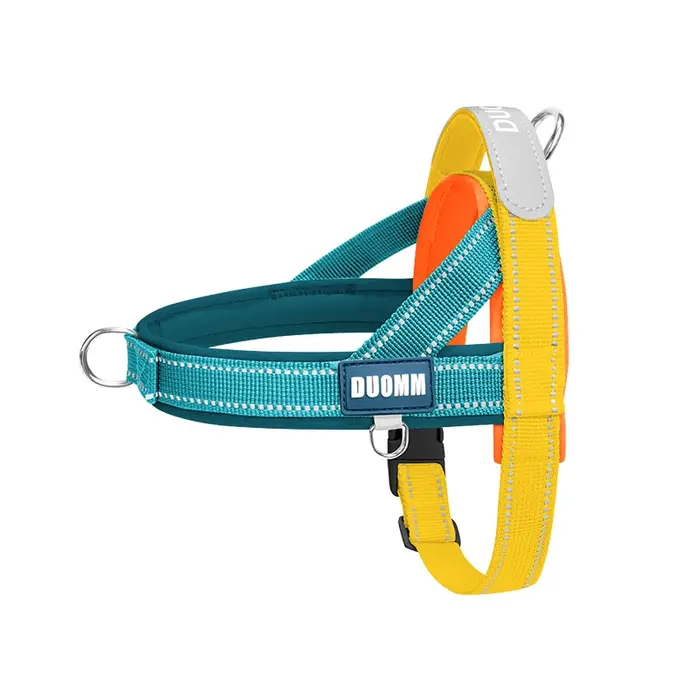 Harnais pour chien de type selle avec poignée, réfléchissant, anti-traction, réglable, pour chiot, p
