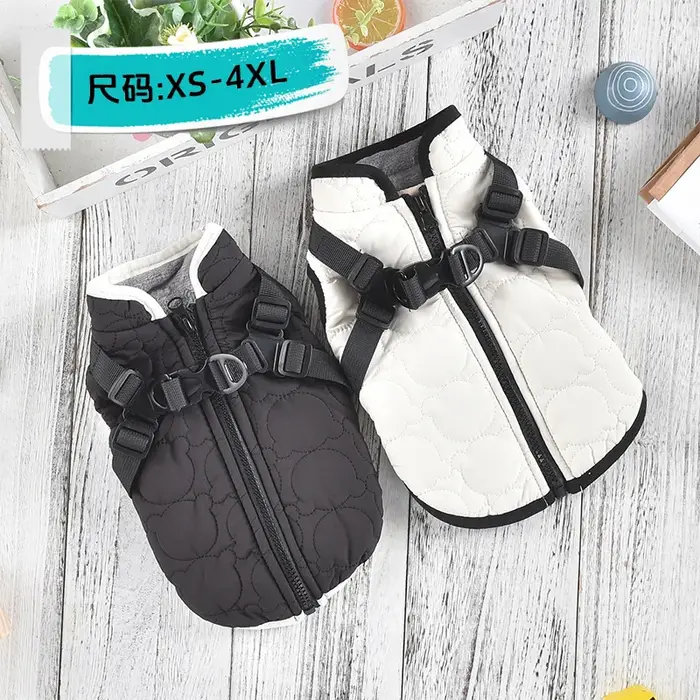 Harnais Gilet Teckel Saucisse Pour Chiens De Petite Taille Blanc Noir Costume Automne Hiver Occasions Spéciales