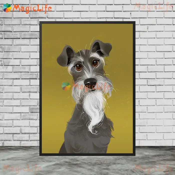 Affiches de dessin animé renard mignon Animal chien chat, images murales pour pépinière, salon, affi