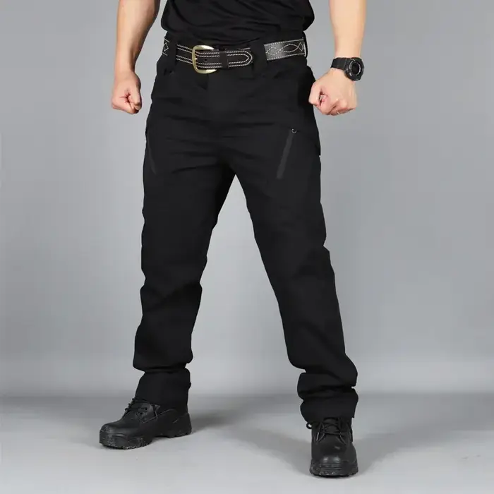 Ensemble d'uniformes de chasse pour hommes, Camouflage respirant Multicam noir, chemise de randonnée