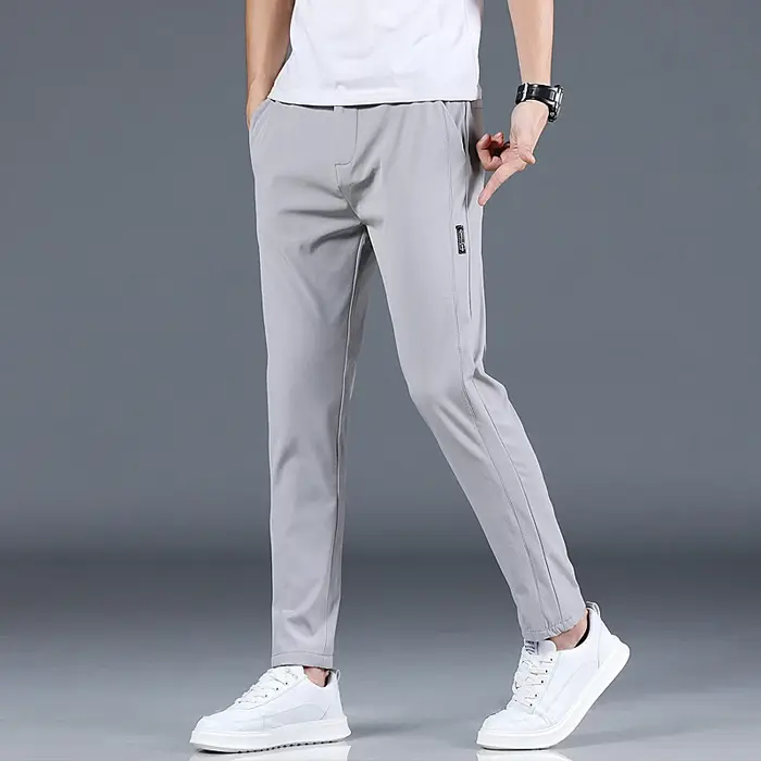Pantalon de Golf Slim Fit pour hommes, haute qualité, élastique, tendance, polyvalent, décontracté, 