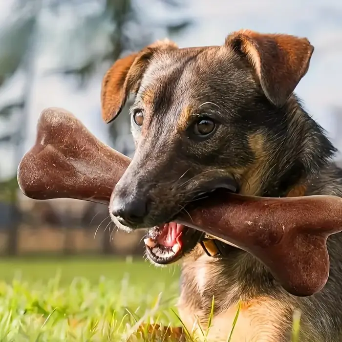 Jouet à mâcher en forme d'os durable pour chiens, jouet interactif pour réduire les comportements destructeurs, protéger les dents, adapté à toutes les races de chiens