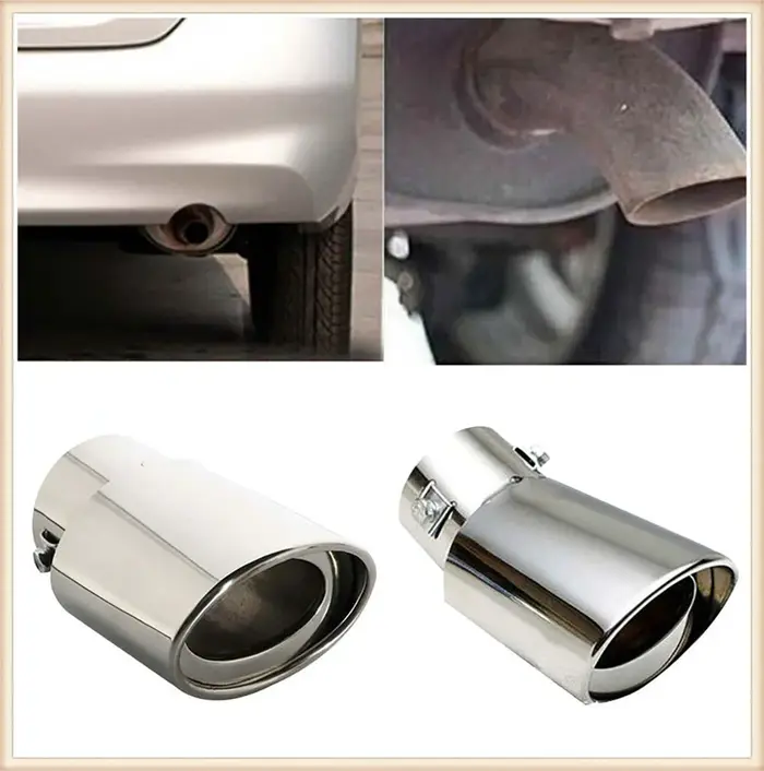 Silencieux de modification de décoration de tuyau d'échappement de gorge de queue de voiture pour Op