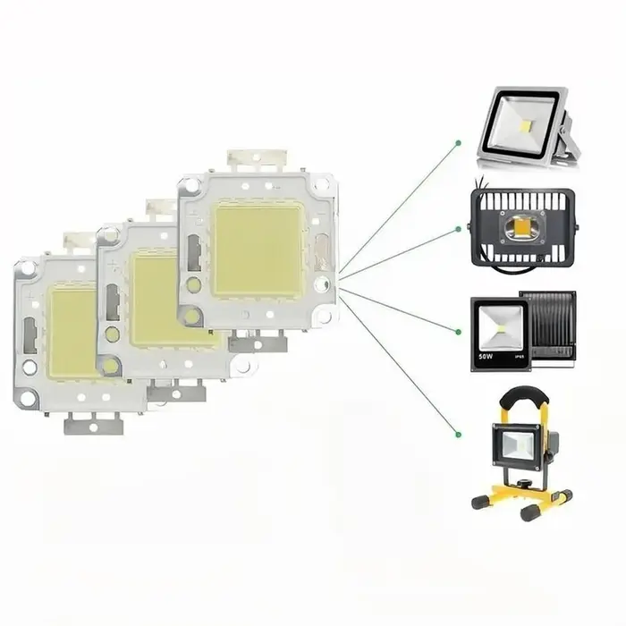 3 pièces 10W 20W 30W 50W 100W LED perles lumière DC12V-36V matrice COB intégré lampe à LED puce SMD 
