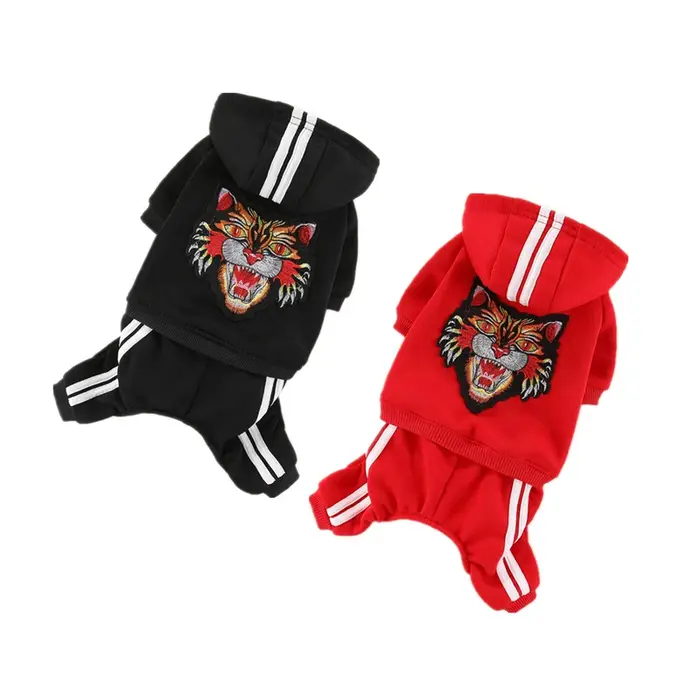 Vêtements pour chiens tête de tigre pour petits chiens