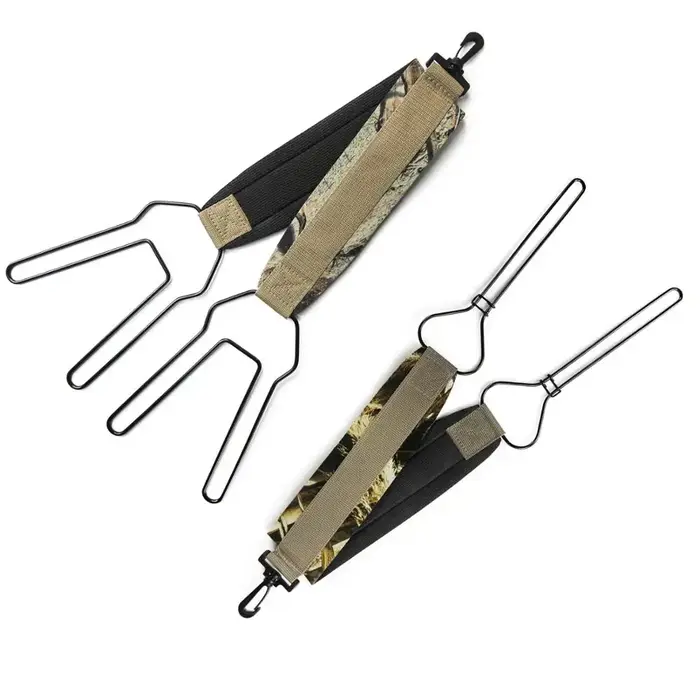 Porte-gibier GUGULUZA en métal avec boucle pour canards et oies - Support de transport simple/double