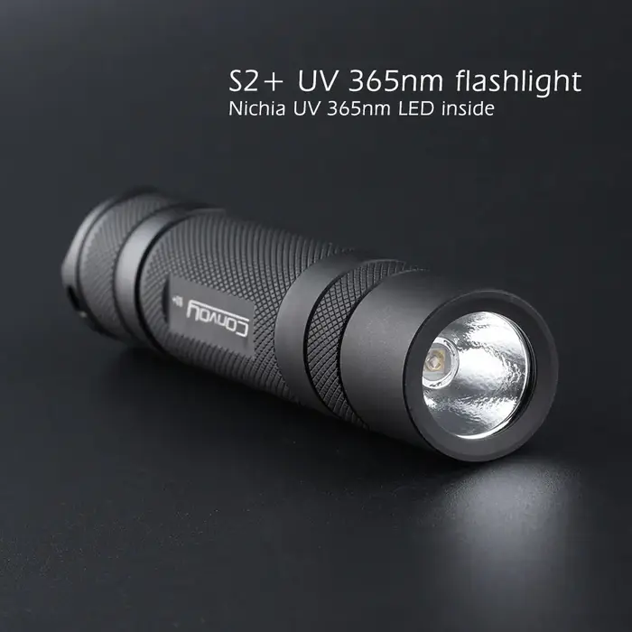 Convoy ltPlus Nichia-Lampe de poche à LED UV 365nm, lanterne ultraviolette, torche, ultra verre, dét