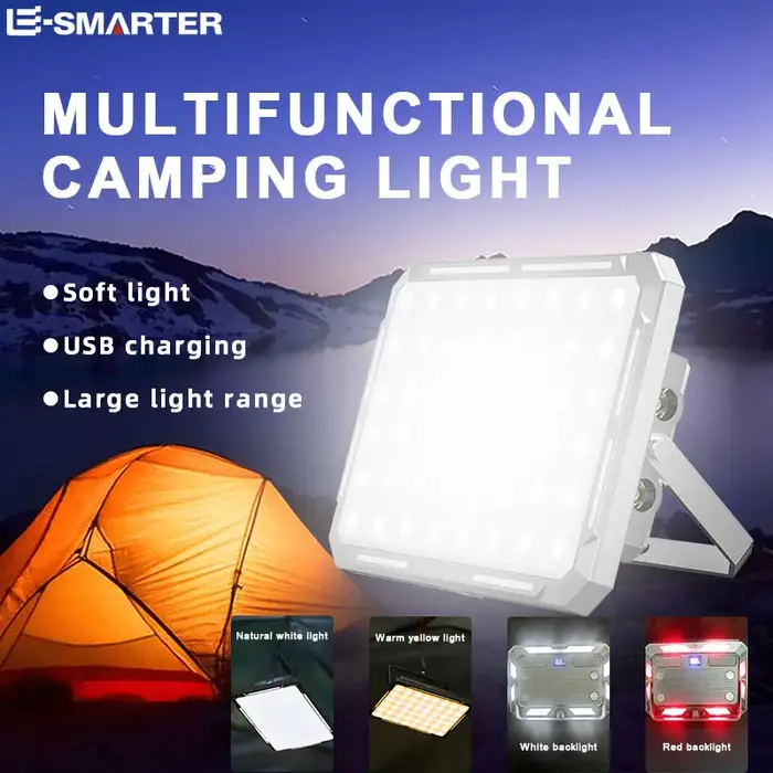 Lampe de tente de camping LED portable, budgétaire aste, haute puissance, éclairage de secours extér