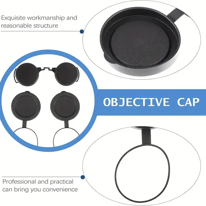 Protections objectif jumelles caoutchouc 42mm/50mm couvre-oculaires télescope protection lentilles optiques