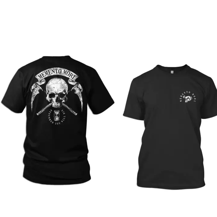 T-shirt Memento Mori pour hommes et femmes, vêtements de sport et de loisirs tactiques militaires, m