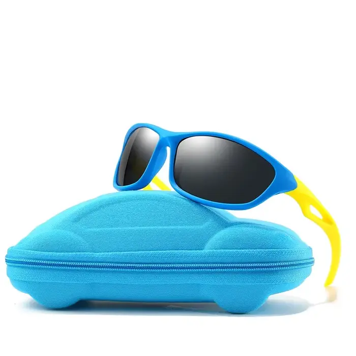 Lunettes de soleil polarisées vintage pour enfants - Sports outdoor, vélo, ski, pêche avec protection UV400