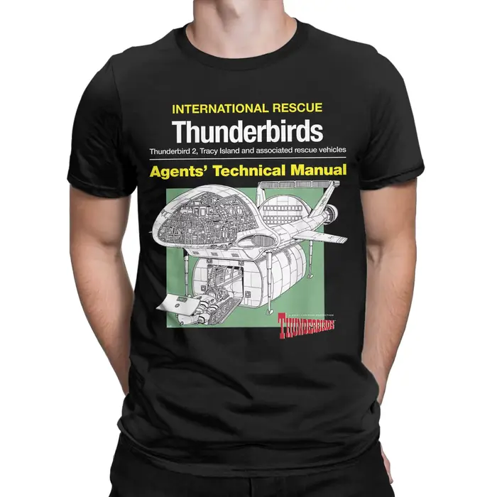 Créatif Thunderbird 2 Firefly Agents manuel technique T-Shirt hommes col rond 100% coton T-Shirt à m