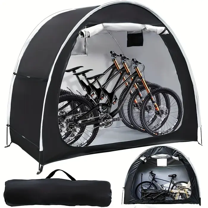 Abri de rangement pour vélo, tente spacieux pour 1 à 4 vélos, portable, pliable, vélo, pare-soleil, 