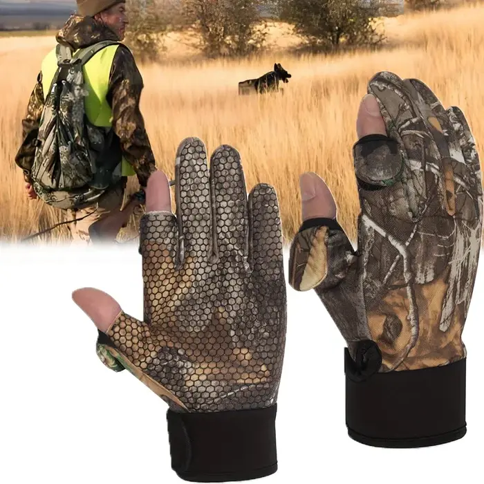 Gants de chasse tactiles hiver automne - Compatible écrans tactiles, anti-dérapant, protection complète