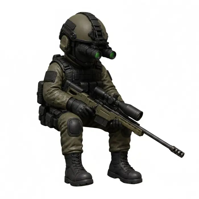 Statue des Forces Spéciales, Artisanat Exquis, Soldat Tactique, Objet de Collection pour les Amateur