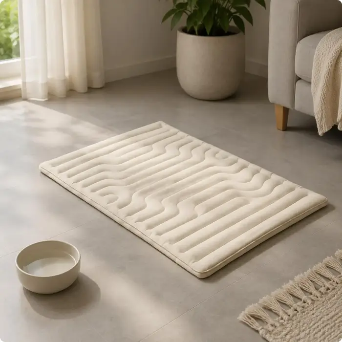 Tapis rafraîchissant pour chien, soulagement de la chaleur, tapis respirant pour animaux de compagni