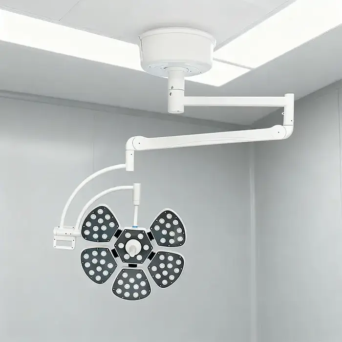 Lampe chirurgicale LED sans ombre 2026 en promotion - Fixation murale/Bras unique et mobile - Équipe