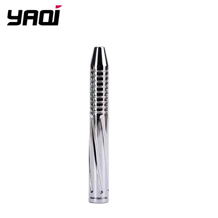 Yaqi – poignée de rasoir de sécurité pour hommes, en acier inoxydable poli