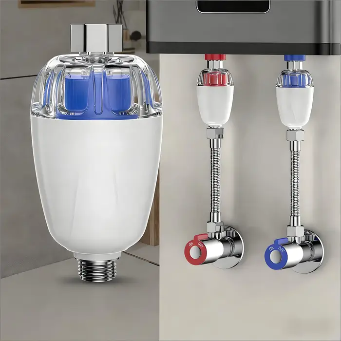 Chauffe-eau universel anti-électrocution mural, protection sûre contre les fuites domestiques, pré-filtre pour la purification de l'eau et l'élimination du chlore