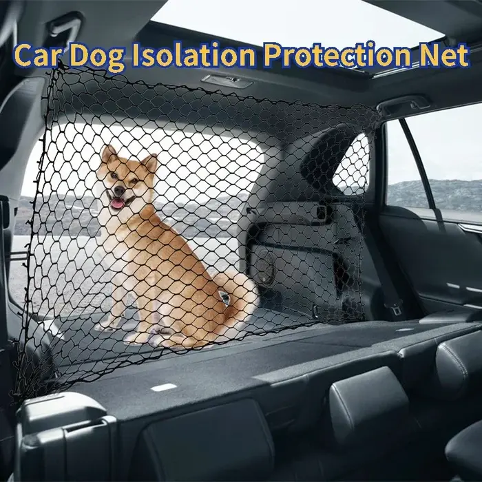 Barrière de Séparation Universelle pour Animaux de Compagnie - Filet de Protection pour Siège Arrière de Voiture