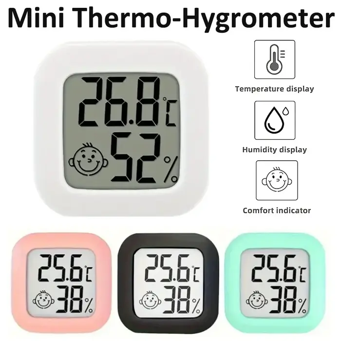 Thermomètre numérique hygromètre température ambiante intérieure LCD compteur d'humidité électronique capteur jauge Station météo pour la maison