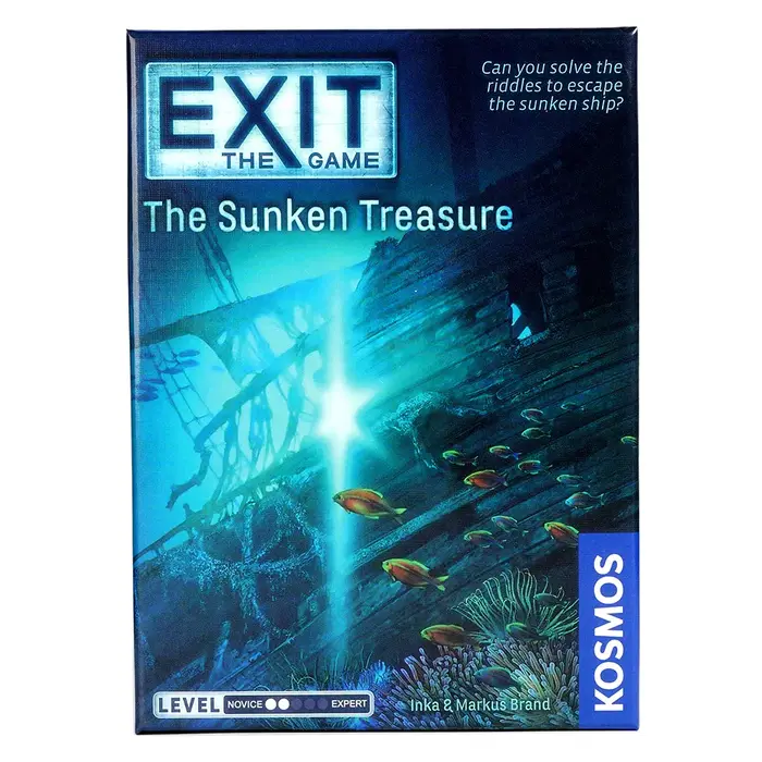 EXIT : The Sunken Treasure - Jeu unique de salle d'évasion - 1 à 4 joueurs - Jeux de société de stratégie de résolution de puzzle