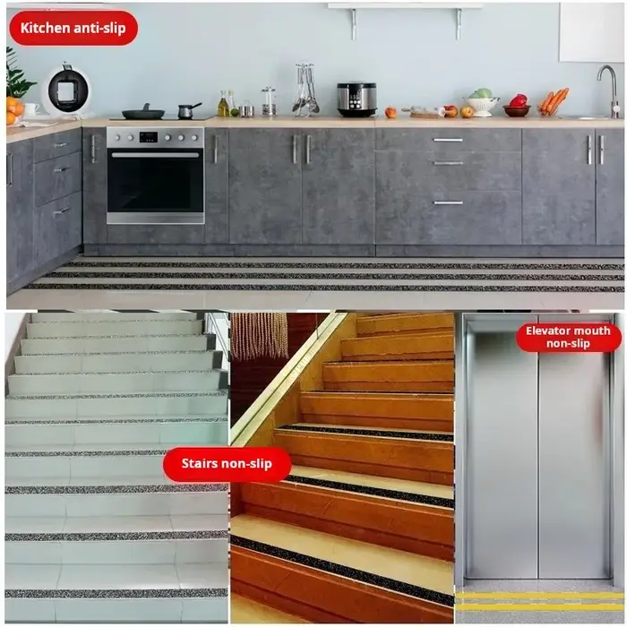 Ruban antidérapant – Poignée de carrelage de salle de bain imperméable et antidérapante, texture diamant, bandes auto-adhésives résistantes à l'usure
