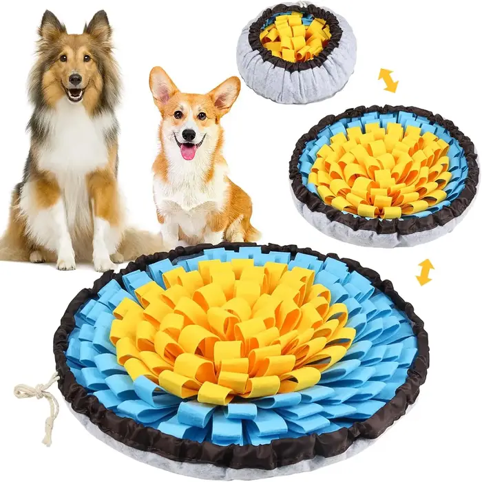 Tapis de reniflage vivant pour chiens, tapis de travail nasal réglable pour petits, moyens et grands