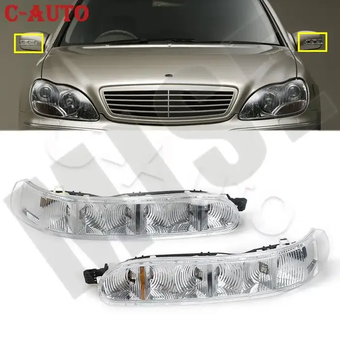 Voyant LED de miroir de voiture automatique, source de lampe, clignotant, Mercedes-Benz CL, classe S