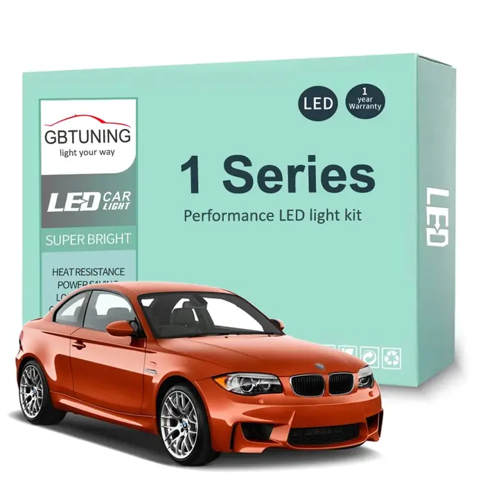 Kit d'ampoules intérieures LED pour BMW série 1 E81 E87 E82 E88 F20 F21 116 118 120 2003-2014, dôme 