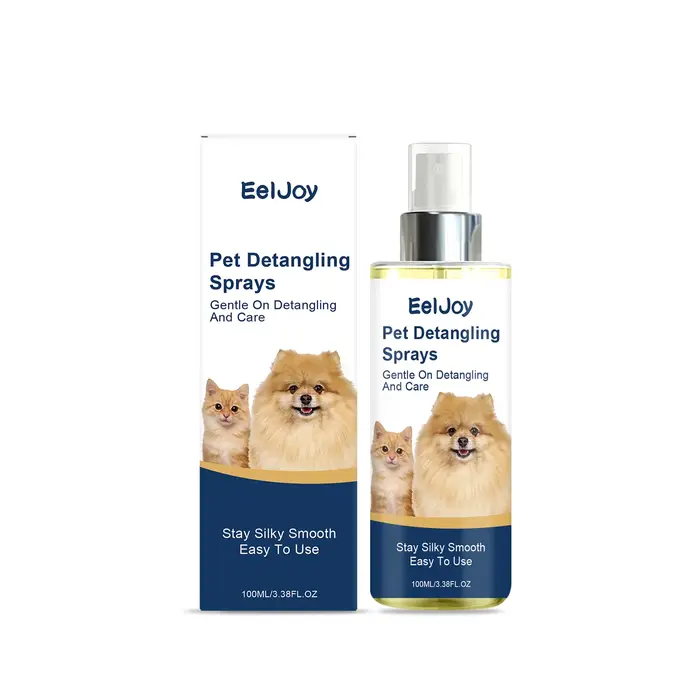 Spray démêlant pour poils de chiens et chats, soin démêlant sans rinçage, éliminateur de nœuds, revi
