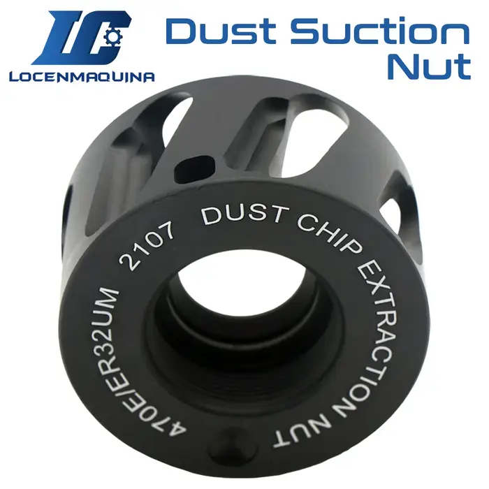 Écrou d'extraction de poussière de broche en aluminium 24000rpm ER20UM ER25UM ER32UM ER40UM, écrou d