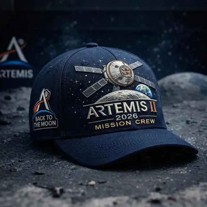 Casquette commémorative de la mission lunaire Artemis II, casquette de baseball réglable « Retour su