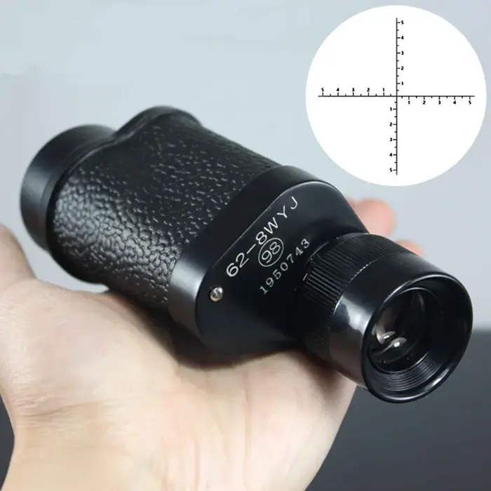 Monoculaire professionnel 8x30 avec télémètre - Jumelle de chasse vision nocturne pour pêche et camping