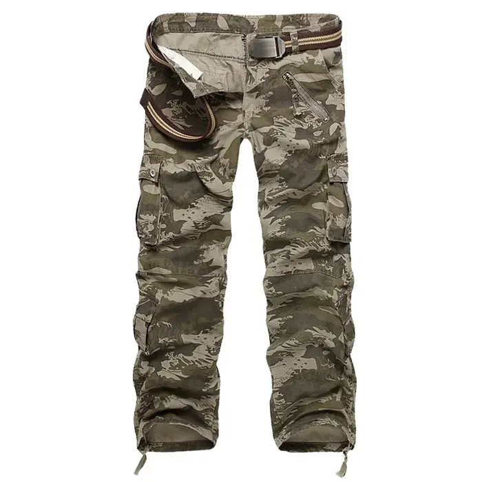 Pantalon cargo camouflage militaire homme 7 couleurs jogger streetwear chasse urbaine
