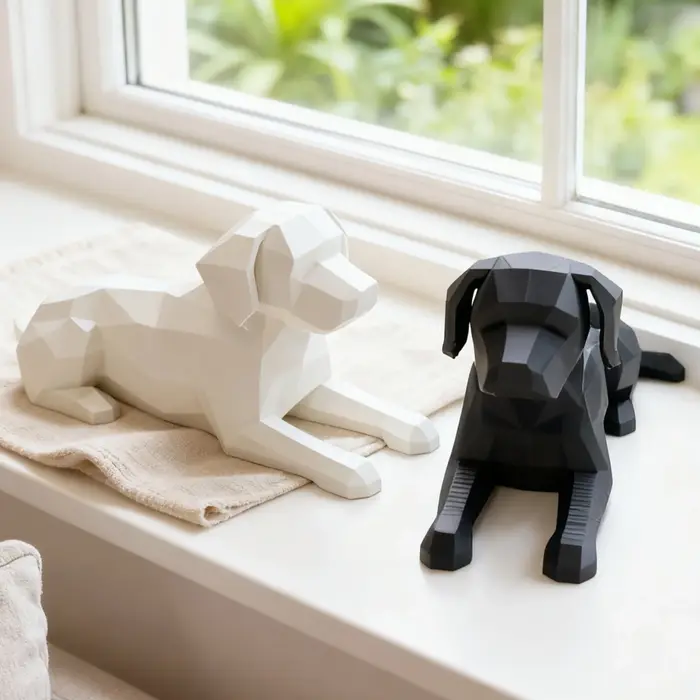 Figurine de Labrador à faible polyvalence polyvalente