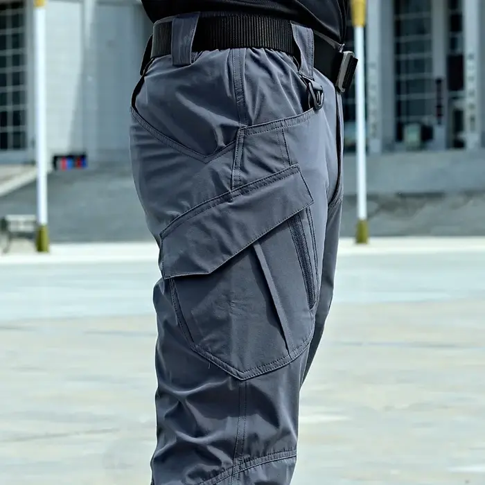 Pantalon cargo tactique été 2024 homme séchage rapide randonnée travail multi-poches résistant décontracté
