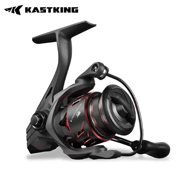 KastKing-Moulinet de pêche Black Valiant Eagle II Spin, système FinDD, traînée maximale de 4.5kg, 7B