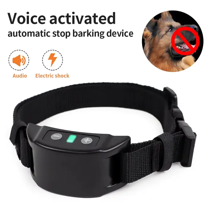 Colliers de formation pour chiens rechargeables USB, Anti-aboiement automatique, sécurité, choc stat