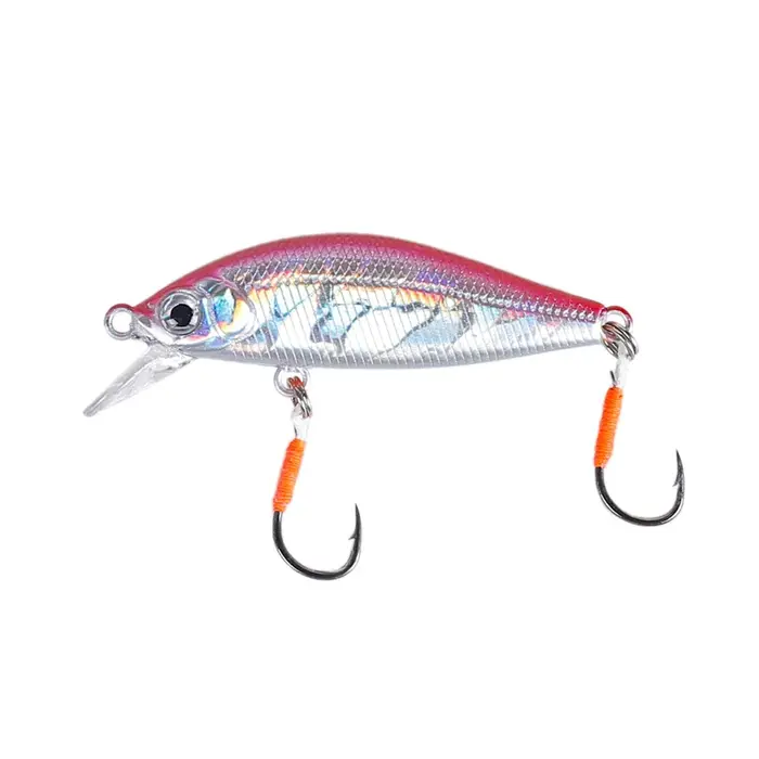 Leurre de pêche à la truite en ruisseau japonais, 50mm, 3.2g, appât artificiel pour méné coulant, po